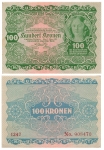 Oesterreichisch Ungarische Bank 100 Hundert Kronen 2. Janner 1922