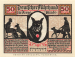 Oldenburg emergency money guide dog for the blind 1921