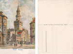 Oppeln Upper Silesia Town Hall Artist's Card Raabe Opole * around 1920