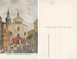 Oppeln Upper Silesia St. Adalbert Church and Hospital Artist's card Raabe Opole * around 1920
