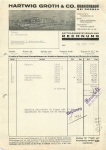 06785 Oranienbaum bei Dessau Firma Hartwig Groth & Co. Briefkopf mit Fabrikansicht 1938