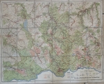 East Erzgebirge Glashutte Geising Altenberg Frauenstein hiking map around 1950