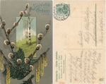 Easter pussy willow artist card WV 6179 o 11.4.1909