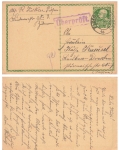 Austrian Postal Stationery Censorship Stamp Checked o Plzen1 April 13, 1916