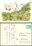 Alfred Hoppe 8021/1 Ostsee I Künstlerkarte 1974