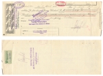 PRIMA EXCHANGE for 459.96 Reichsmark Schoeder Bank Uelzen Cementwarenfabrik Melzian Bornsen 1930