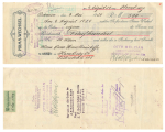 PRIMA EXCHANGE over 500 Reichsmark Schöder Bank Uelzen Cementwarenfabrik Melzian Bornsen 1929