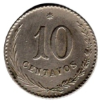 Paraguay 10 centavos 1902