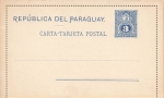Paraquay Carta Tarjeta Postal 3 Centavos card letter 1890 *