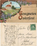 Easter patriotic train mail Lippstadt Warstein train 4 o 13.4.1925