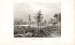 Beijing China original steel engraving around 1840