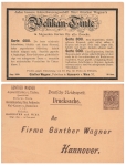 Pelikan ink private gift matter Reichspost 3 Pfennig o Hanover May 22, 1900