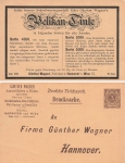 Pelikan ink private gift matter Reichspost 3 Pfennig * around 1900