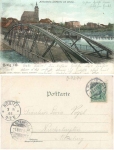 09322 Penig Saxony Mulden bridge City church and schools o 1.8.1901
