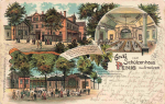 Penig Sachsen Schützenhaus Inhaber Ernst Lesch Litho o 1909
