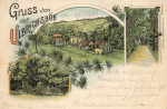 Ulbrichshöh Eulengebirge Schlesien Rościszów Litho o 1899