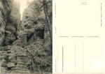01824 Pfaffenstein Nadelohr climbing rock Saxon Switzerland *1963 Hanich1562