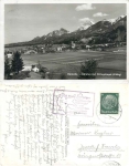 Pimpfe and Hitler Youth tent camp advertising stamp on AK Mallestig o around 1941