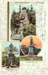 Plauen, Vogtland: Kaiser Wilhelm Monument, Moltke Monument, Bismarck Monument – ​​c. 1902
