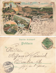Plauenscher Grund Dresden with Felsenkeller Brewery Litho o 1899