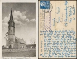 14542 Ploetzin about Werder (Havel) 2 country postmarks on postcard Plessow o 31.12.1949