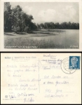 07907 Poermitz via Schleiz 15 country postmark on postcard Plothenteich o 26.7.1952