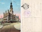Poznan Town Hall Field Post 1915 Fortress Hospital XI