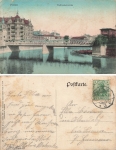 Posen Wallische Bridge Poznan o 1908