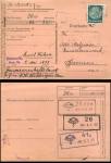 Bismark province of Saxony postal order 1933