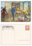 Post office with post office worker's private postal stationery 1938 *