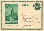 Potsdam Ganisionskirche Eröffnung des Reichstages 1933 Ganzsache 6 Pfennig  Friedrich der Grosse o 1933
