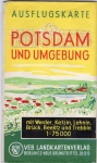 Potsdam and the surrounding area hiking map around 1960
