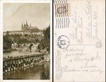Prag Schloss und Karlsbrücke o 25.10.1949