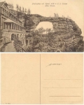 Prebischtor Bohemian Switzerland with hotel * ca. 1930