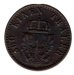 Prussia 1 Pfennig 1869 A Wilhelm I.