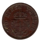 Prussia 1 Pfennig 1871 A Wilhelm I.