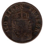 Prussia 3 Pfennig 1858 A Friedrich Wilhelm VI. 