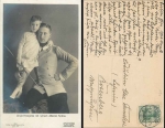 Prussia Crown Prince Wilhelm with his eldest son, No. 2584, o March 9, 1910