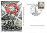 With our flags, the victory of Strasbourg is a private postal stationery in Alsace o 1941