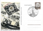 With our flags, the victory of Strasbourg is a private postal stationery in Alsace o 1941
