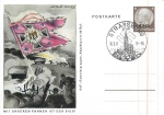 With our flags, the victory in Strassburg is private postal stationery Alsace o 1941
