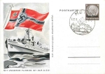 With our flags, the victory in Strassburg is private postal stationery, Alsace, o 1941