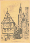 06484 Quedlinburg Hoken Künstlerkarte K. Hedlof * um 1940