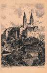 Quedlinburg Schloss Künstlerkarte * um 1930