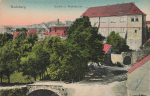 01454 Radeberg Schloss mit Roederbruecke * um 1920