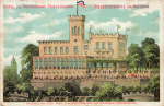 01445 Niederloessnitz Radebeul Hotel und Restaurant Friedensburg Litho o um 1910