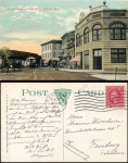 Rahway New Jersey Irving Street Post Office Tram o 28.2.1914