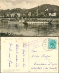 01814 Rathmannsdorf-Brücke Landpoststempel auf AK Elbdampfer 