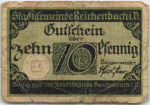 Reichenbach (Vogtland) Notgeldschein, um 1920