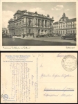 Reichenberg Stadttheater und Postamt Sudetengau o 31.3.1941